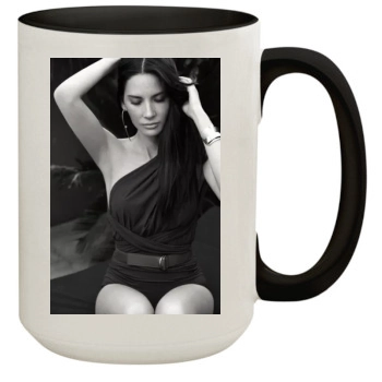 Olivia Munn 15oz Colored Inner & Handle Mug