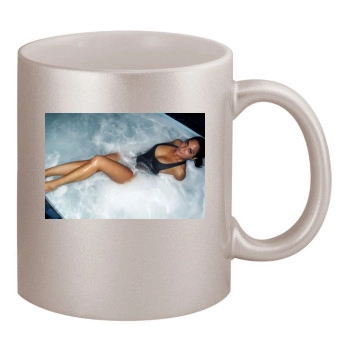 Olivia Munn 11oz Metallic Silver Mug