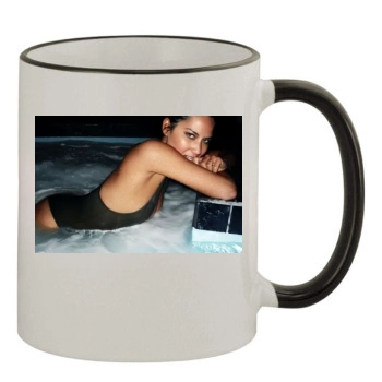 Olivia Munn 11oz Colored Rim & Handle Mug