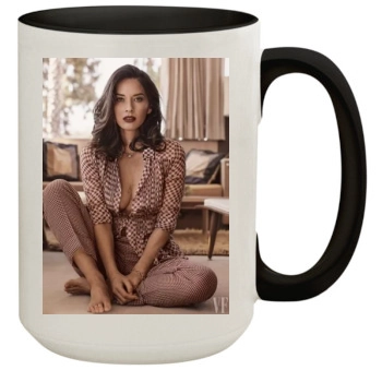 Olivia Munn 15oz Colored Inner & Handle Mug