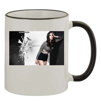 Olivia Munn 11oz Colored Rim & Handle Mug