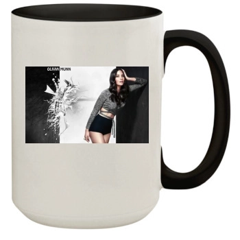 Olivia Munn 15oz Colored Inner & Handle Mug