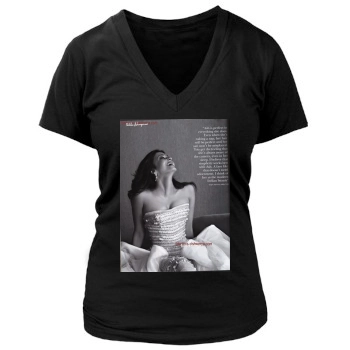 Aishwarya Rai Women's Deep V-Neck TShirt