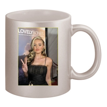 AJ Michalka 11oz Metallic Silver Mug