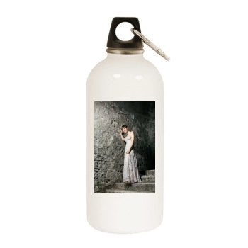 Francesca Inaudi White Water Bottle With Carabiner