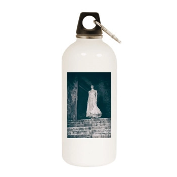 Francesca Inaudi White Water Bottle With Carabiner