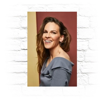 Hilary Swank Metal Wall Art