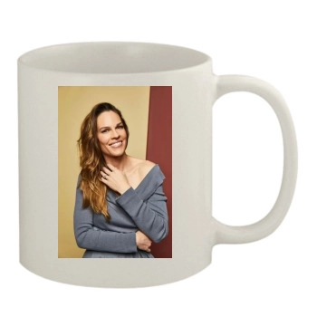 Hilary Swank 11oz White Mug