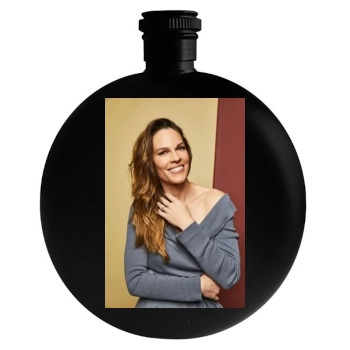 Hilary Swank Round Flask