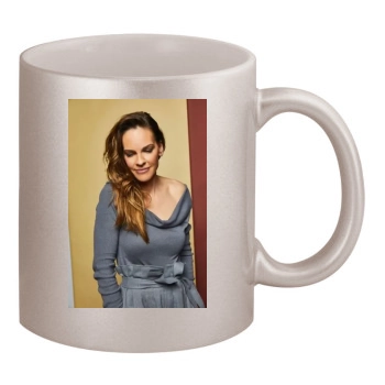 Hilary Swank 11oz Metallic Silver Mug