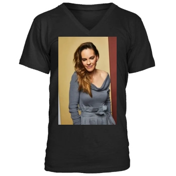 Hilary Swank Men's V-Neck T-Shirt