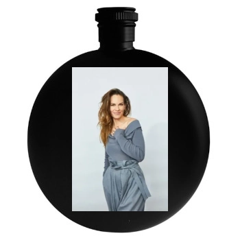 Hilary Swank Round Flask