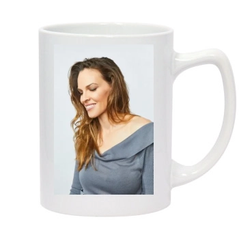 Hilary Swank 14oz White Statesman Mug