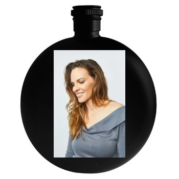 Hilary Swank Round Flask