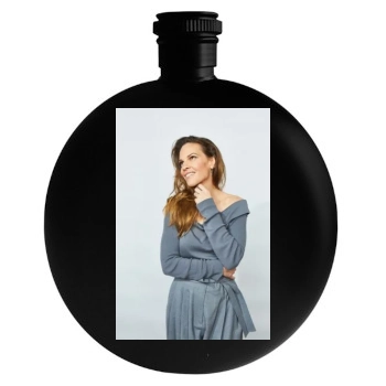 Hilary Swank Round Flask