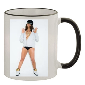 Honey G 11oz Colored Rim & Handle Mug