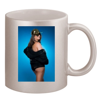 Honey G 11oz Metallic Silver Mug