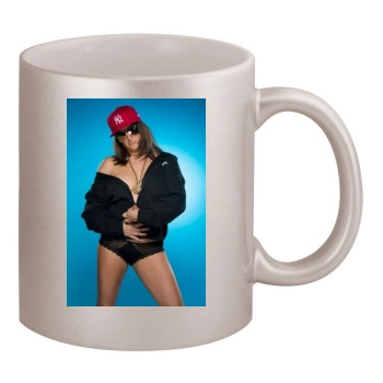 Honey G 11oz Metallic Silver Mug