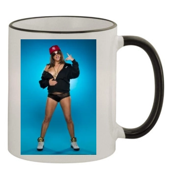 Honey G 11oz Colored Rim & Handle Mug