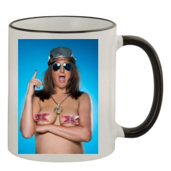 Honey G 11oz Colored Rim & Handle Mug