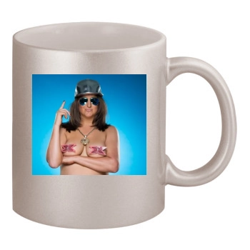 Honey G 11oz Metallic Silver Mug