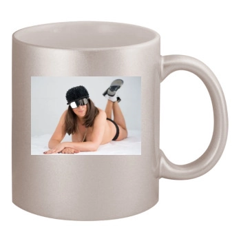 Honey G 11oz Metallic Silver Mug