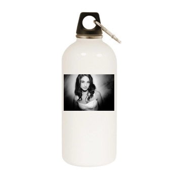 Alexa Ray Joel White Water Bottle With Carabiner