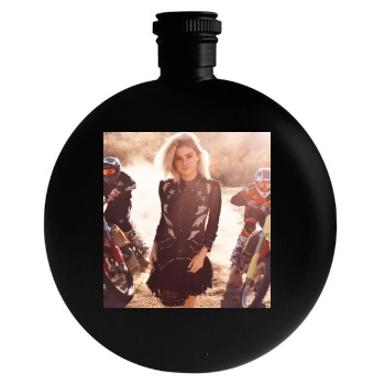 Selena Gomez Round Flask