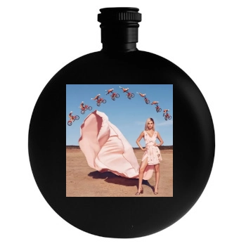 Selena Gomez Round Flask