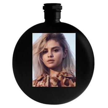 Selena Gomez Round Flask