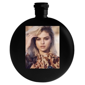 Selena Gomez Round Flask