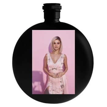 Selena Gomez Round Flask