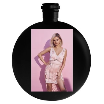 Selena Gomez Round Flask