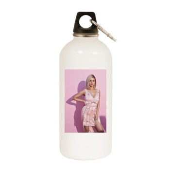 Selena Gomez White Water Bottle With Carabiner