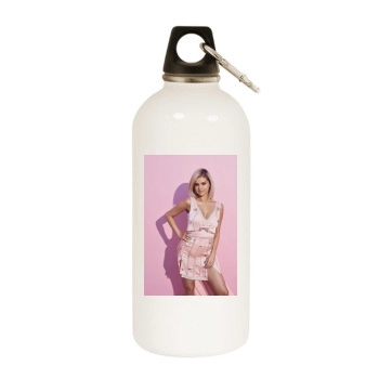 Selena Gomez White Water Bottle With Carabiner