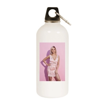 Selena Gomez White Water Bottle With Carabiner