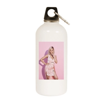 Selena Gomez White Water Bottle With Carabiner