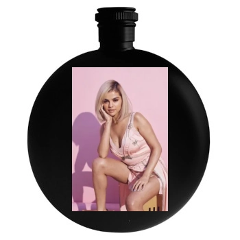 Selena Gomez Round Flask