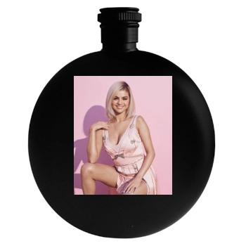 Selena Gomez Round Flask