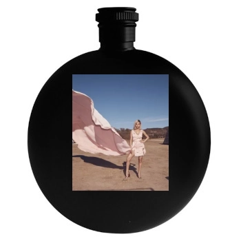 Selena Gomez Round Flask