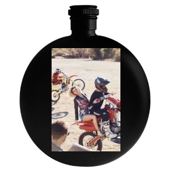 Selena Gomez Round Flask