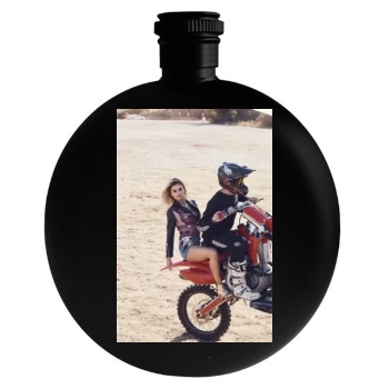 Selena Gomez Round Flask