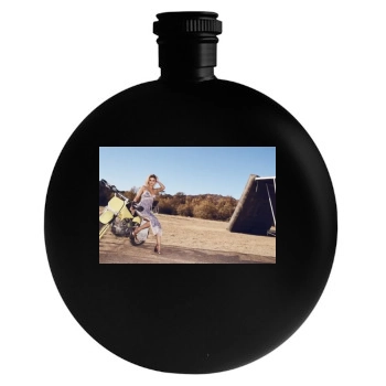 Selena Gomez Round Flask