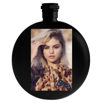 Selena Gomez Round Flask