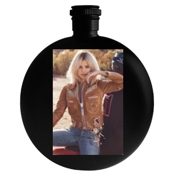 Selena Gomez Round Flask