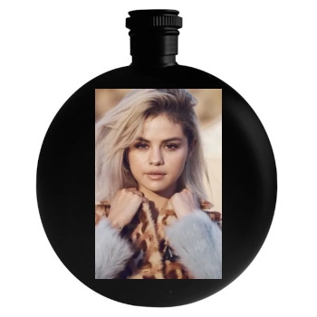 Selena Gomez Round Flask