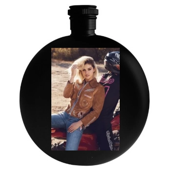 Selena Gomez Round Flask