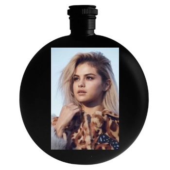 Selena Gomez Round Flask