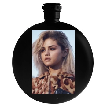 Selena Gomez Round Flask