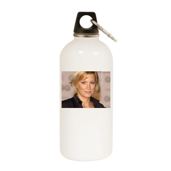 Alice Evans White Water Bottle With Carabiner